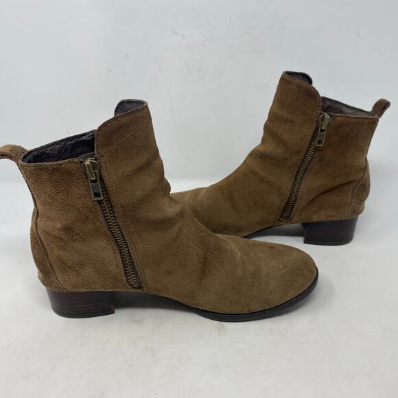 Born Landa Ankle Boots Brown Suede Western Bootie Shoe Wo,ems Size 9 - Picture 6 of 8